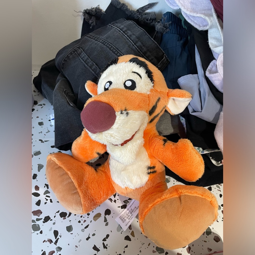 Orange Plush Tiger Toy